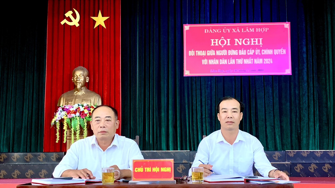 Hội nghị đối thoại giữa người đứng đầu cấp ủy, chính quyền với nhân dân, lần thứ Nhất năm 2024